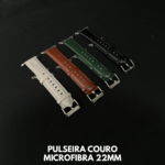 PULSEIRA COURO MICROFIBRA 22MM