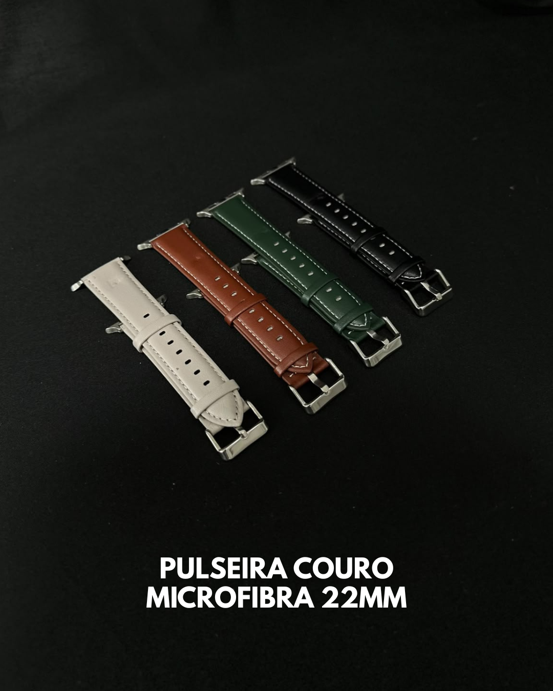 1 PULSEIRA COURO MICROFIBRA 22MM - Imagem 1