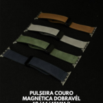 PULSEIRA COURO MAGNÉTICA DOBRAVÉL 42/44/45MM/L