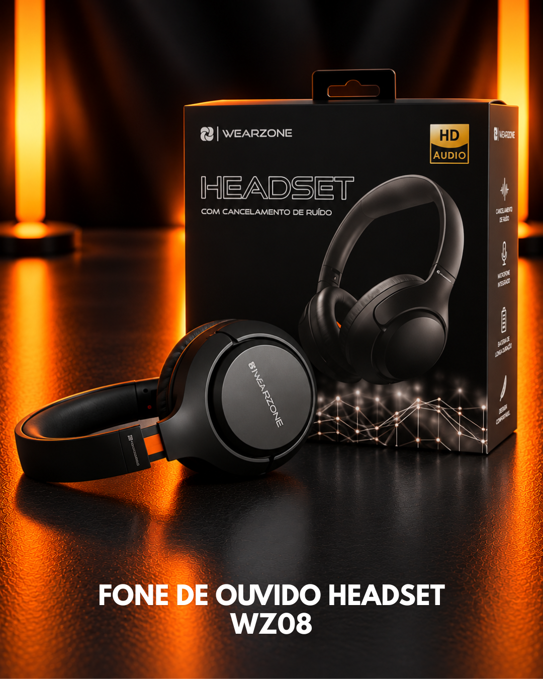 FONE DE OUVIDO HEADSET WZ08 FONE DE OUVIDO HEADSET WZ08 - Imagem 1